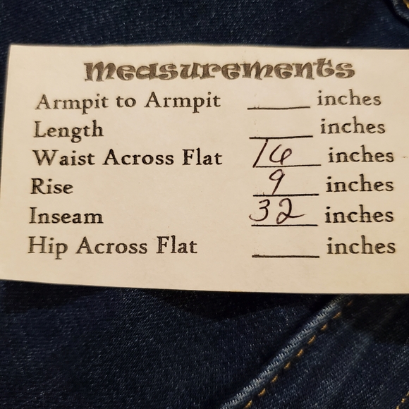 Levi's Blue Flare Wide Leg Jeans - Picture 7 of 7